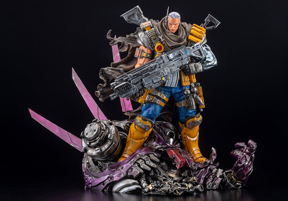 MARVEL UNIVERSE CABLE FINE ART STATUE SIGNATURE SERIES FEATURING THE KUCHAREK BROTHERS