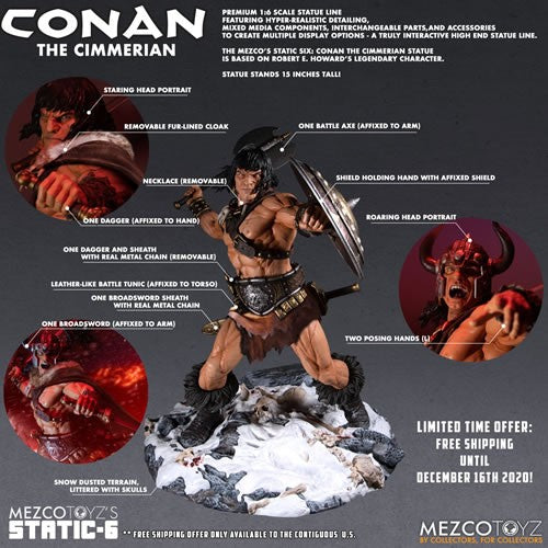Static Six 1/6 Scale Statues - Conan The Cimmerian
