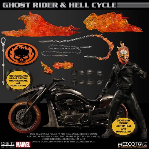 One:12 Collective Figures - Marvel - Ghost Rider And Hell Cycle