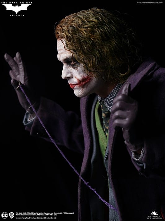 Queen Studios The Dark Knight Heath Ledger Joker 1:4 Scale Collectible Statue (Artist’s Edition)(Rooted Hair)