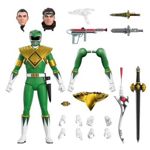 Power Rangers Ultimates Mighty Morphin Green Ranger 7-Inch Action Figure