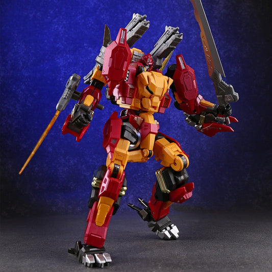 DX9 K2 AncestRod Transformation Hot Rodimus Series Tiger Mode Alloy Action Figure