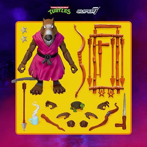 Splinter Toy Teenage Mutant Ninja Turtles Ultimates Splinter 7-Inch Action Figure ...
